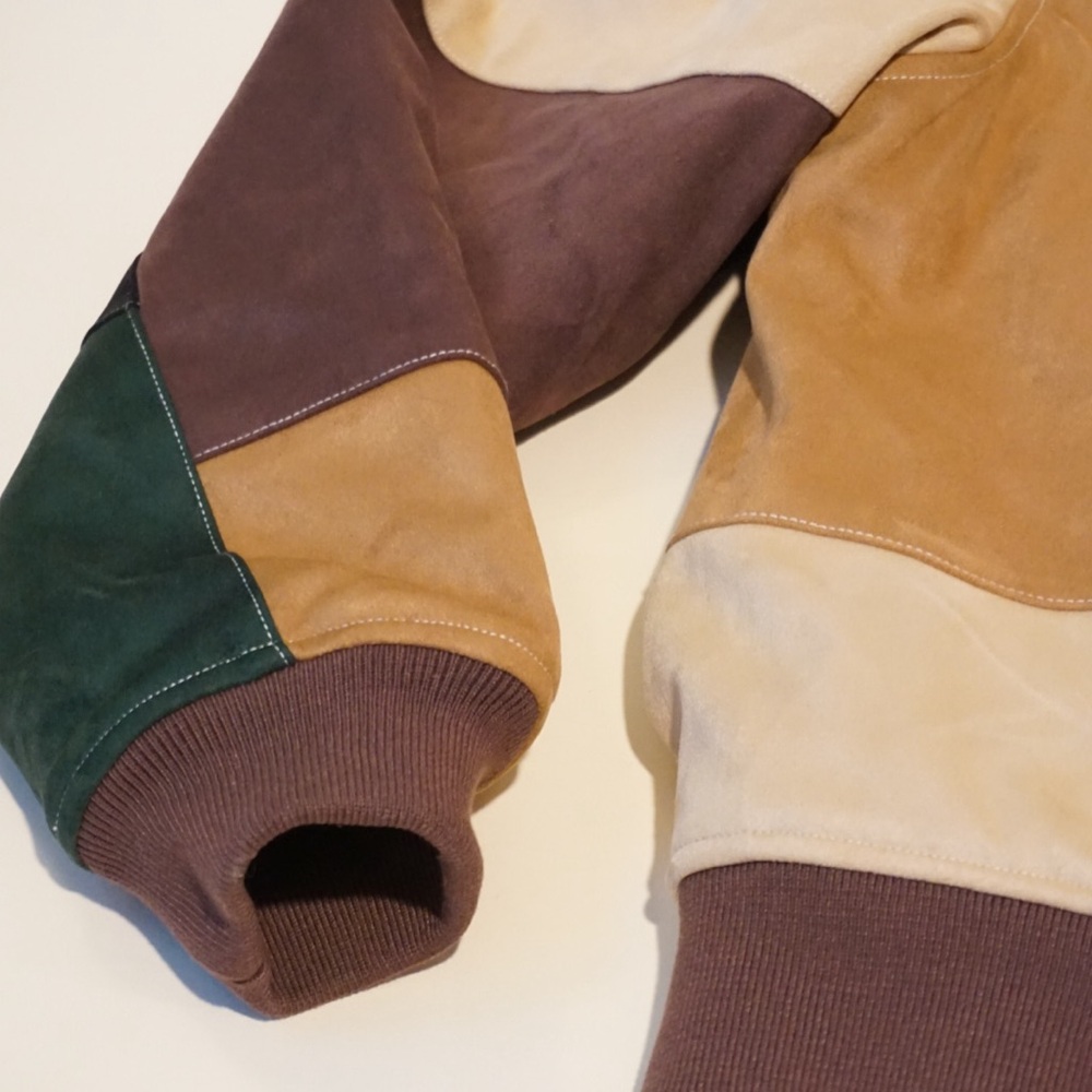 Kith Brisa Patchwork Suede Bomber Jacket - Size M… - image 4